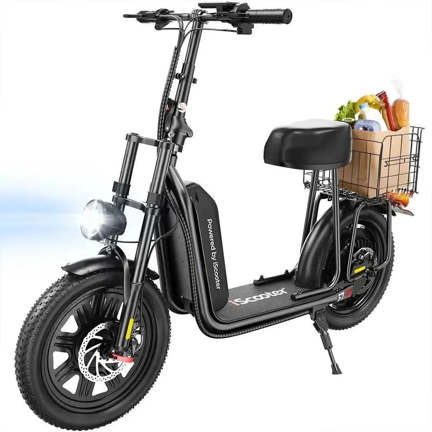 ISCOOTER F7 Electric Scooter with Seat