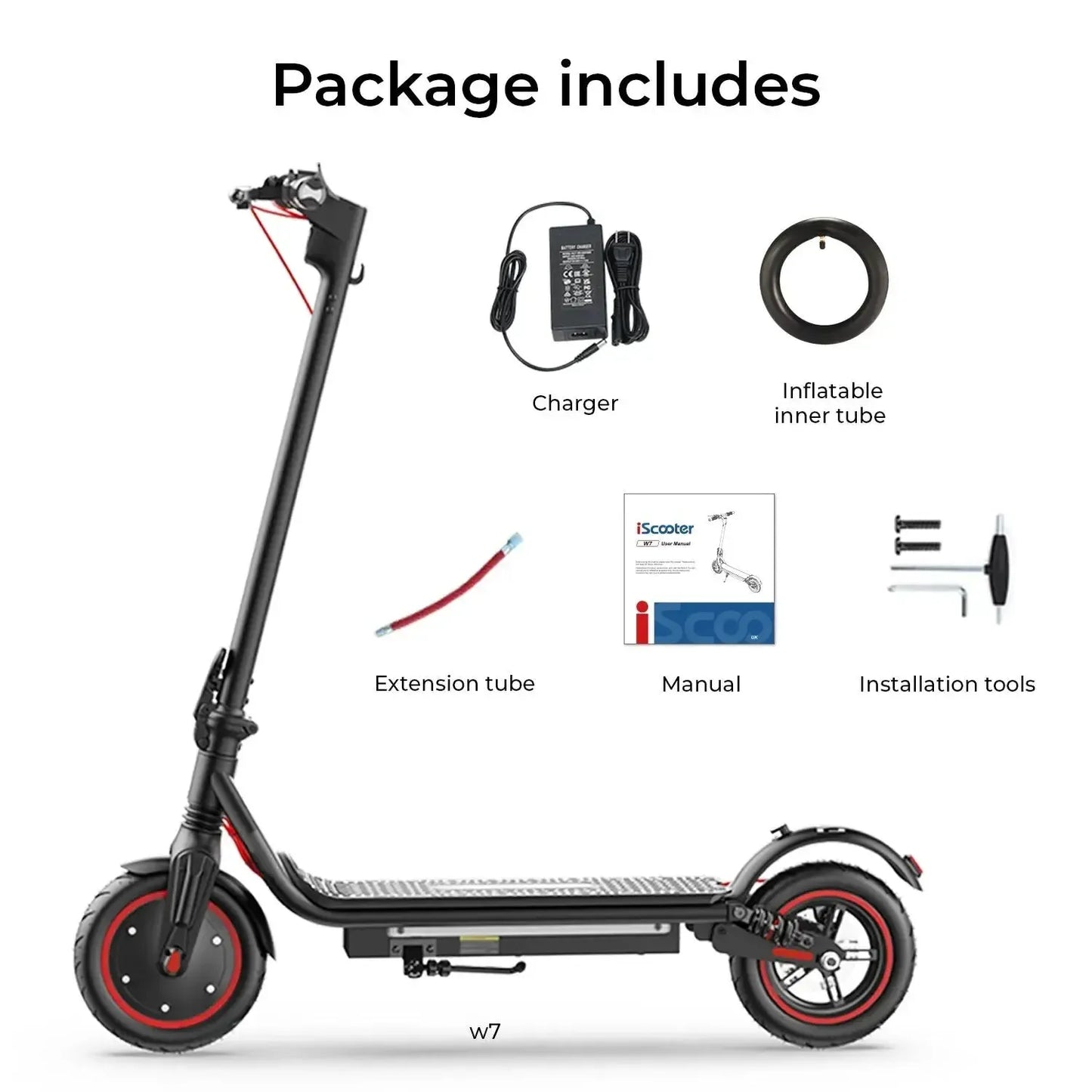 ISCOOTER W7 Folding Electric Scooter