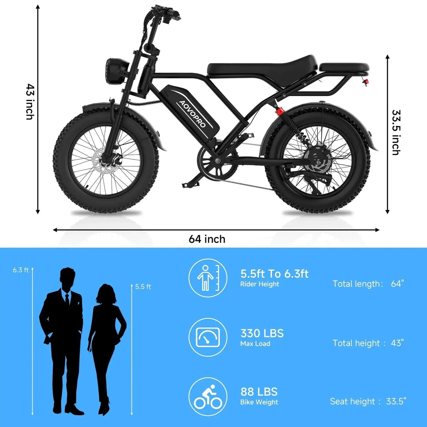 AOVOPRO AP20 / QLAWAY Electric Bike