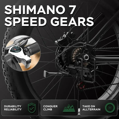 BLUVALL V1 Fat Tyre Electric Bike