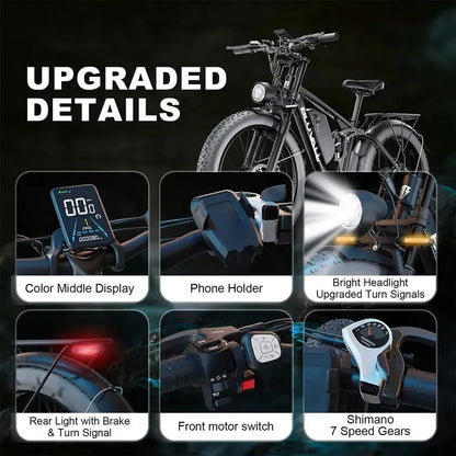 BLUVALL V1 Fat Tyre Electric Bike