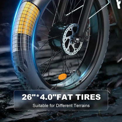 BLUVALL V1 Fat Tyre Electric Bike