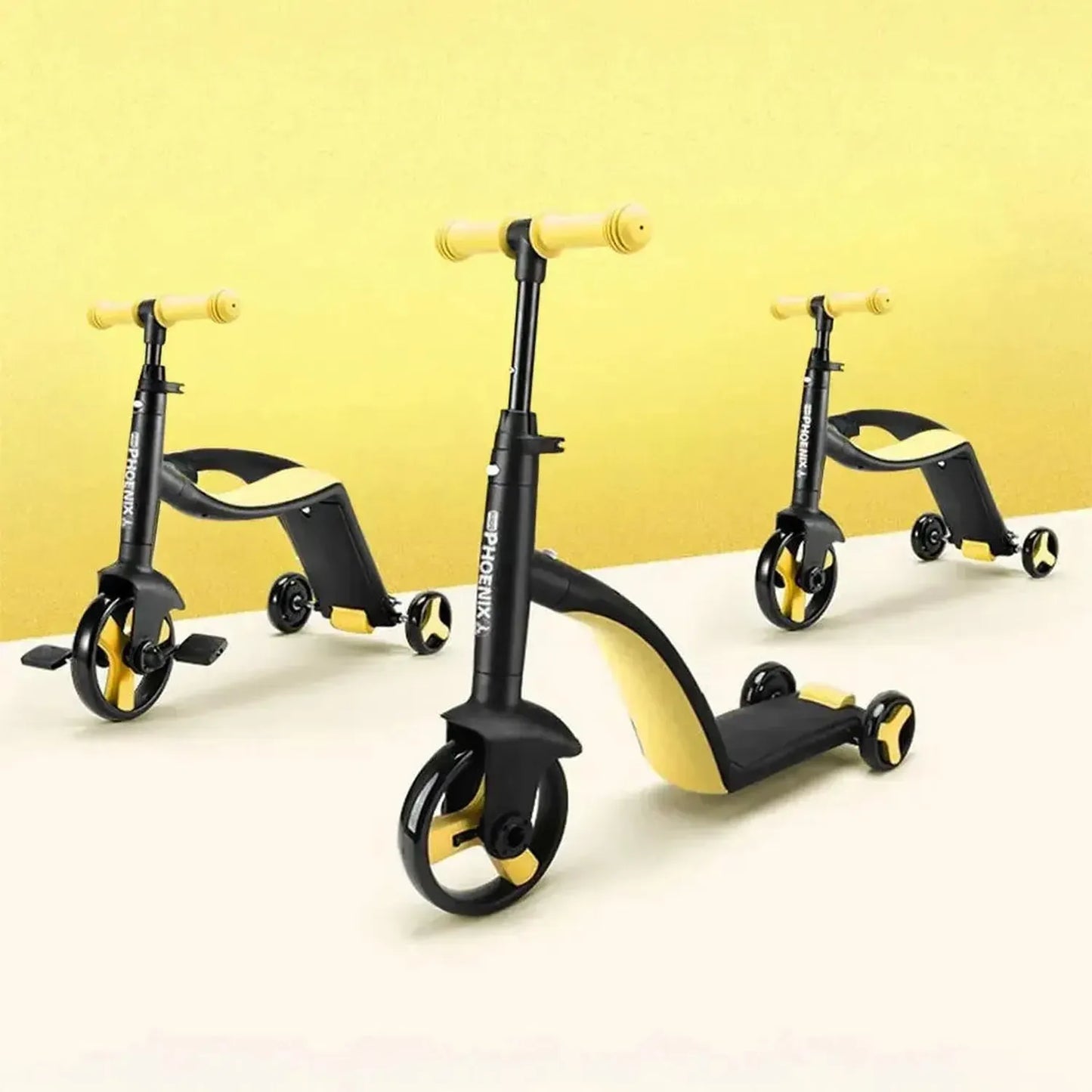 Kids 3-in-1 Scooter – Ride-On, Balance Bike & Scooter (Ages 2–6)