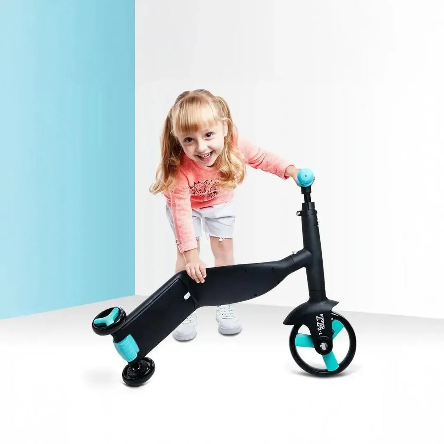 Kids 3-in-1 Scooter – Ride-On, Balance Bike & Scooter (Ages 2–6)