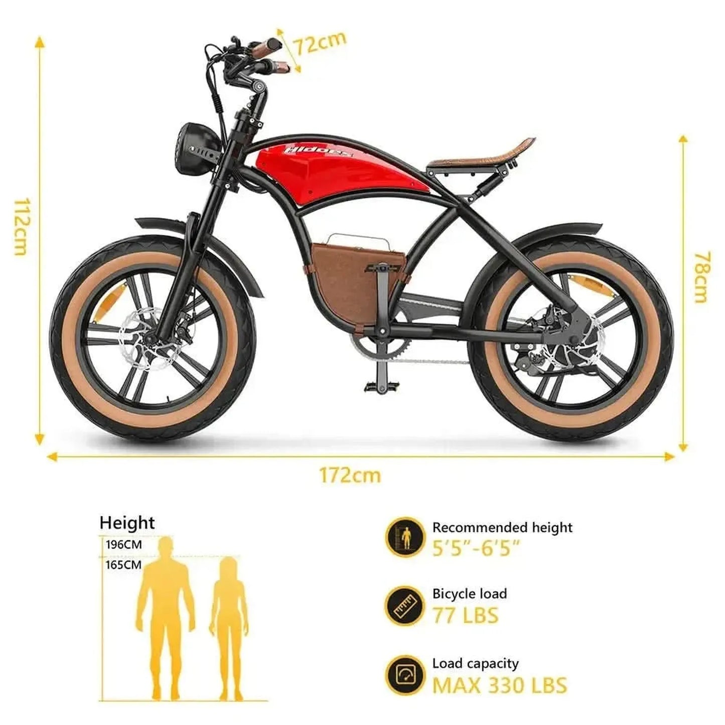 HIDOES B10 Fat Tire Electric Bike