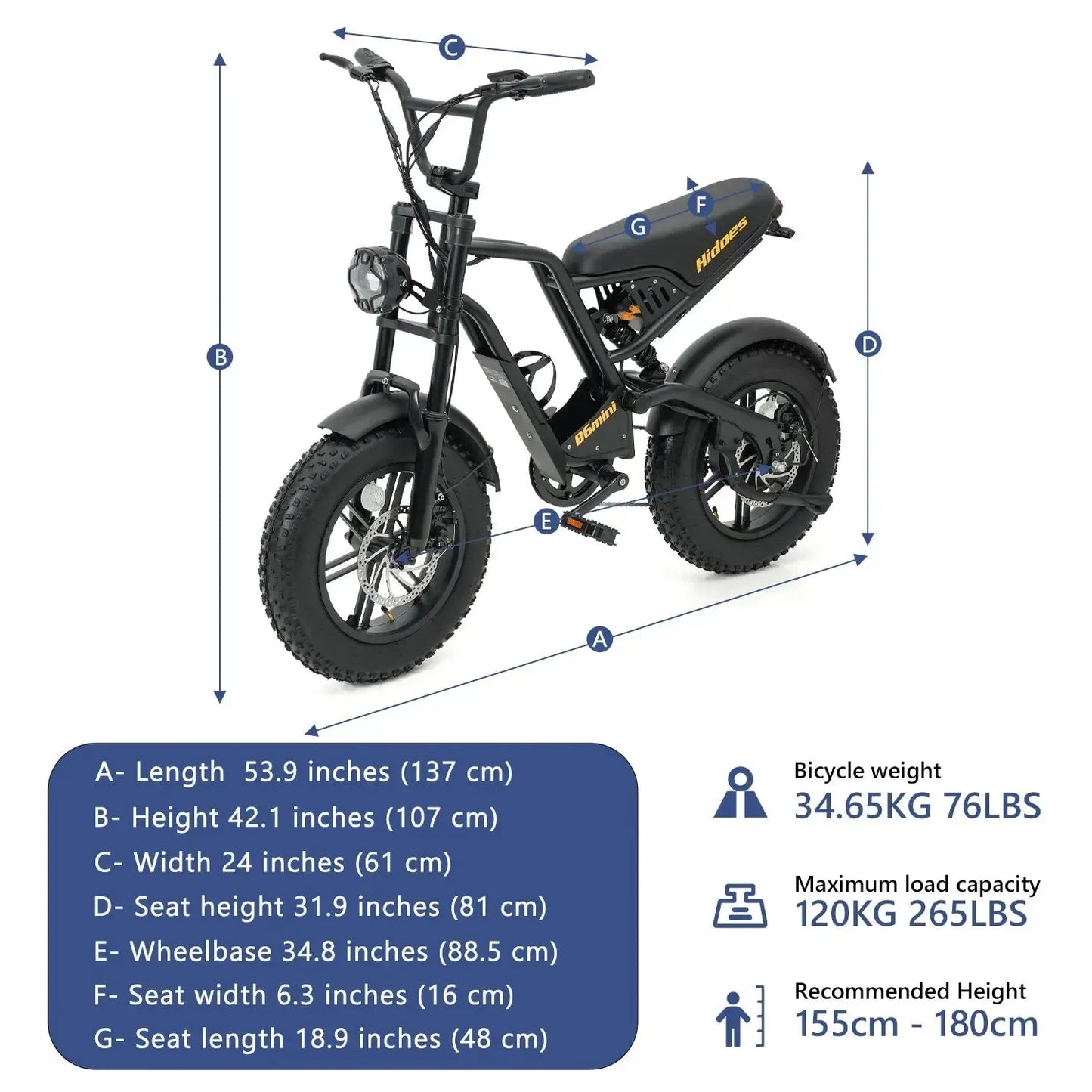 HIDOES B6 Mini Kids Electric Bike