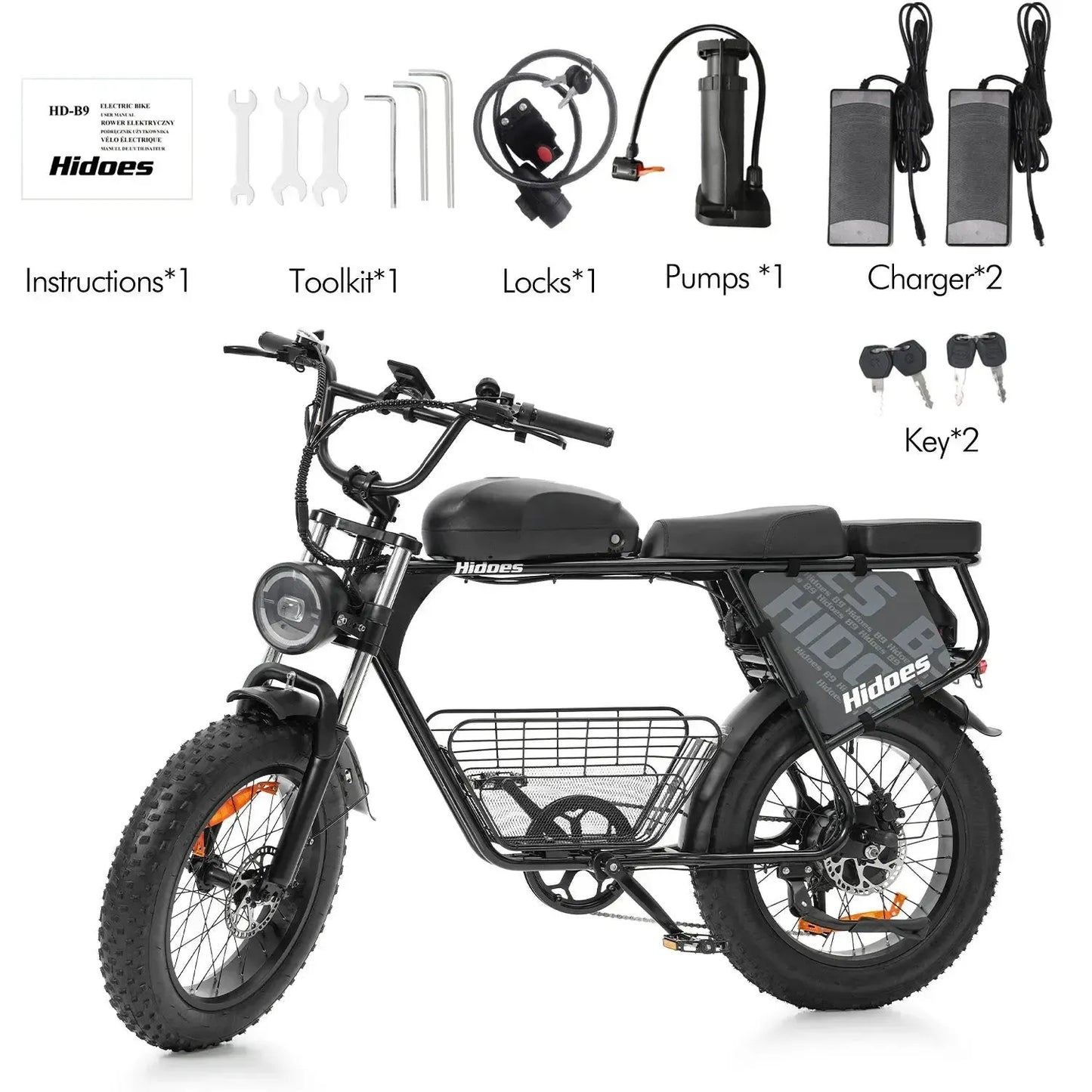 HIDOES B9 Fat Tire Electric Bike