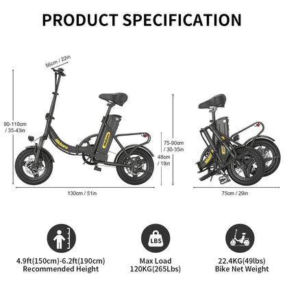 HIDOES C5 Folding Electric Bike