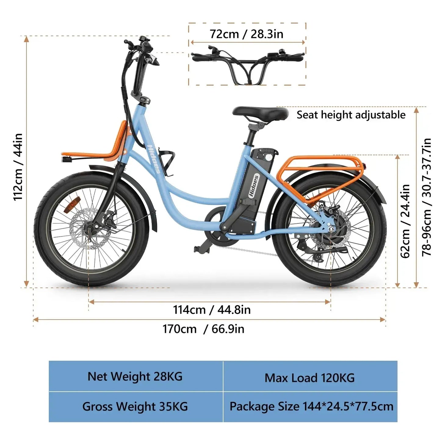 HIDOES C6 Folding Electric Bike