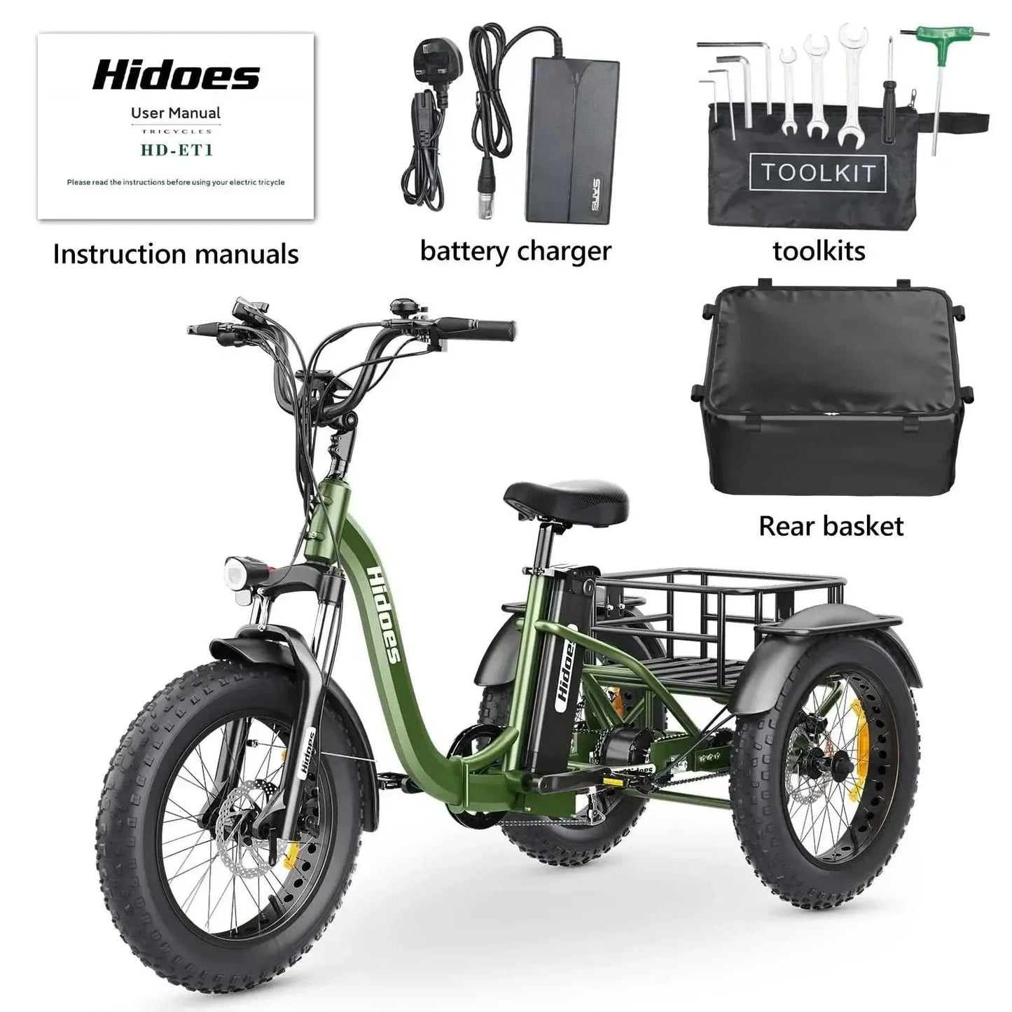 HIDOES ET1 Electric Bike Tricycle