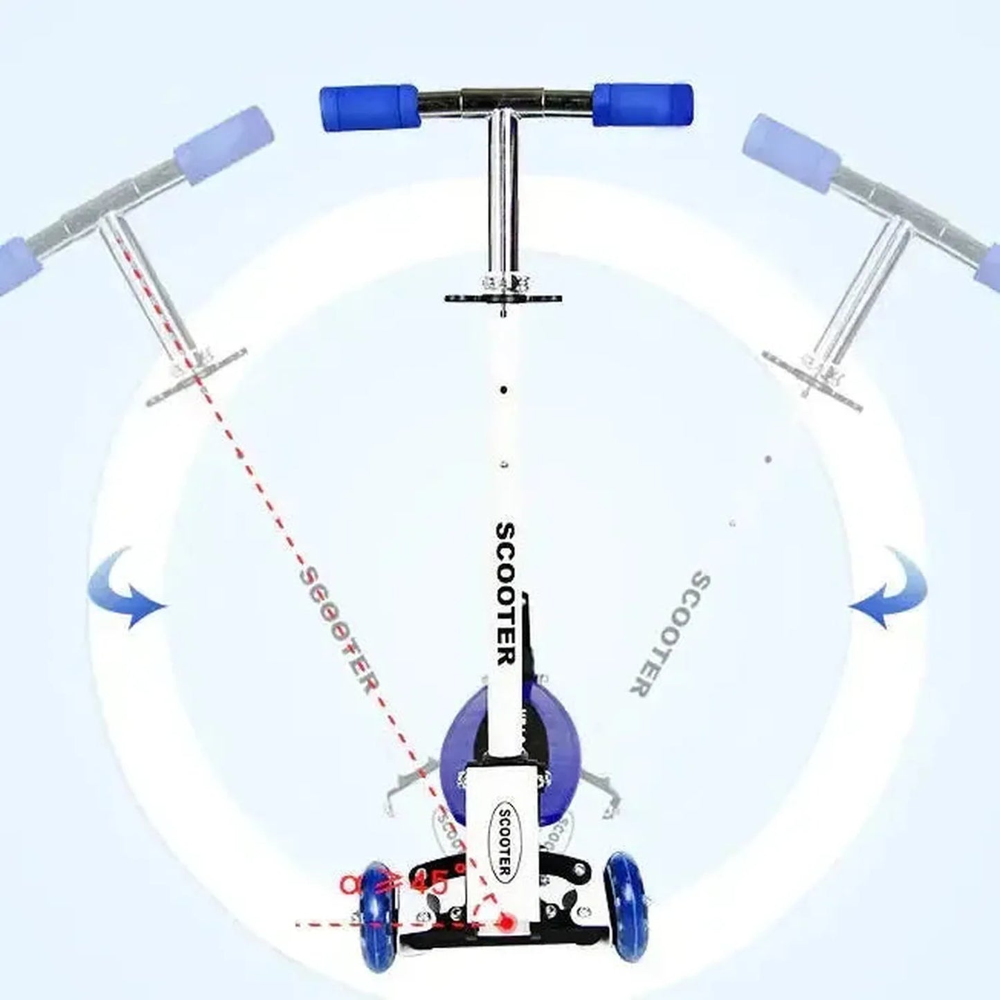 Kids 3 Wheel Scooter – Stable Balance Scooter for Ages 3–6