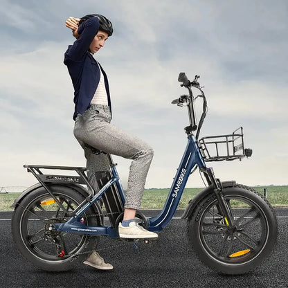 SAMEBIKE C05 Pro Step-through Foldable Fat Tire Ebike