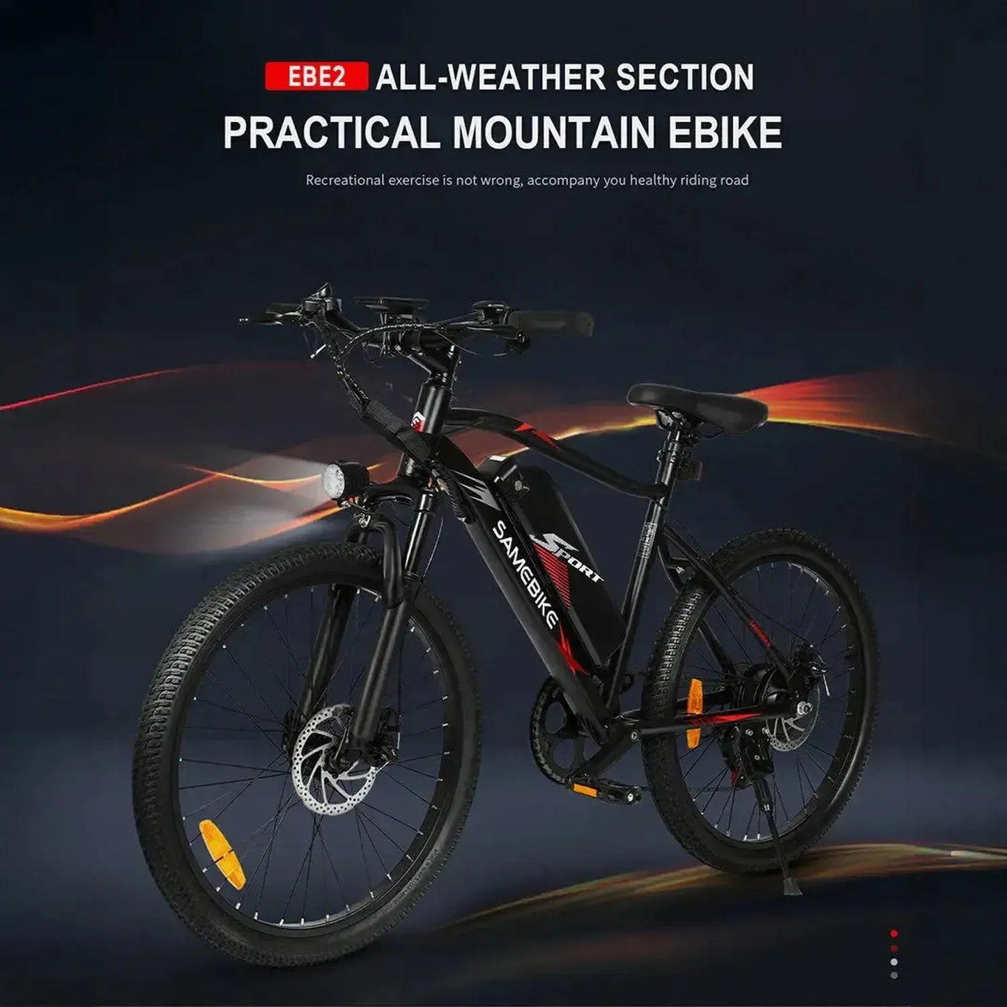 SAMEBIKE EBE2 Mountain Electric Bike With Torque-Sensor