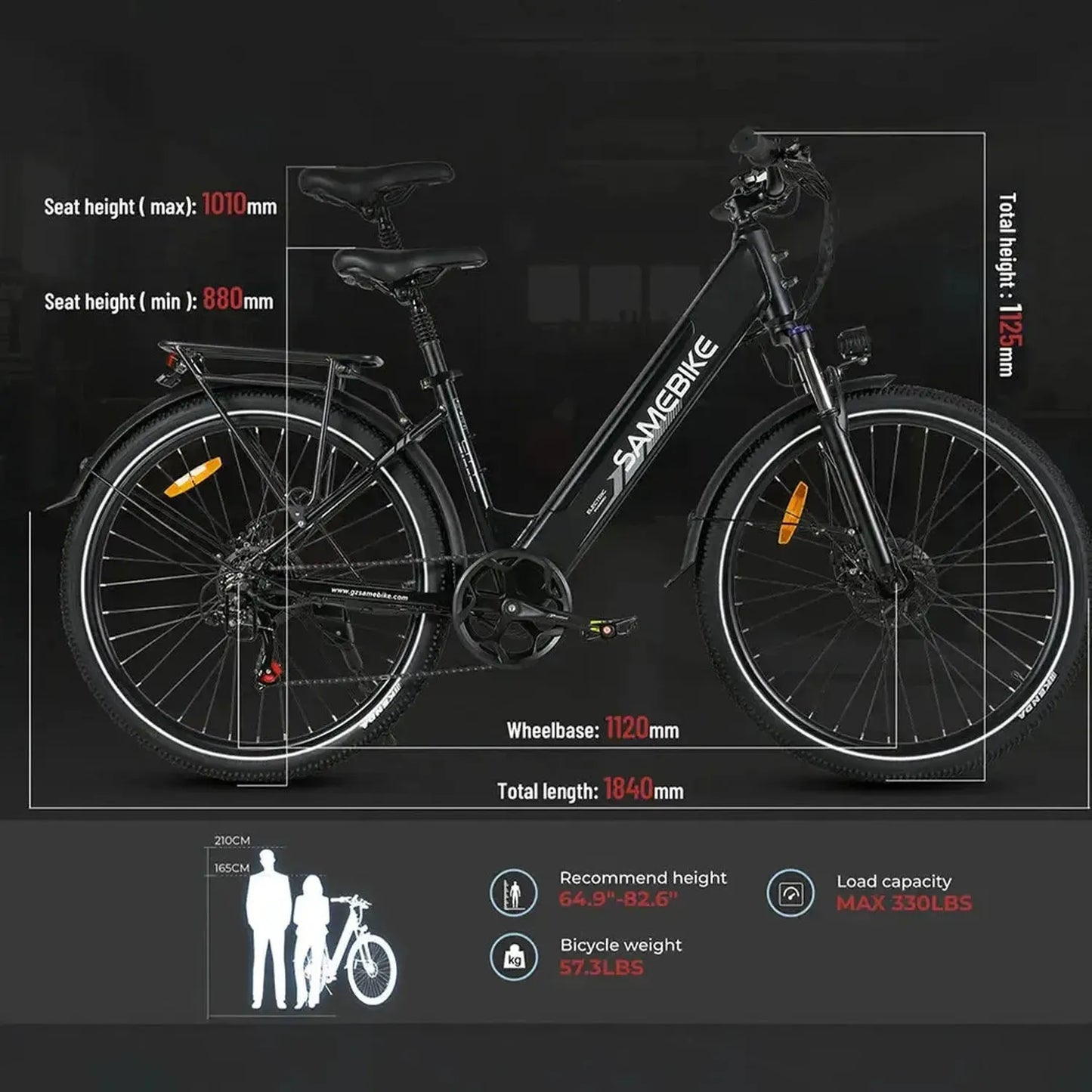 SAMEBIKE RS-A01 Pro-T Urban Electric Bike