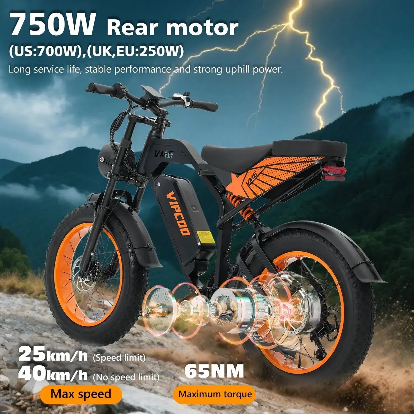 VIPCOO VM6 Fat Tire Electric Bike