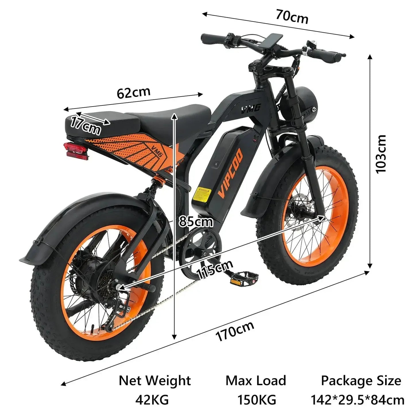 VIPCOO VM6 Fat Tire Electric Bike