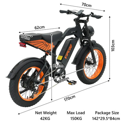 VIPCOO VM6 Fat Tire Electric Bike