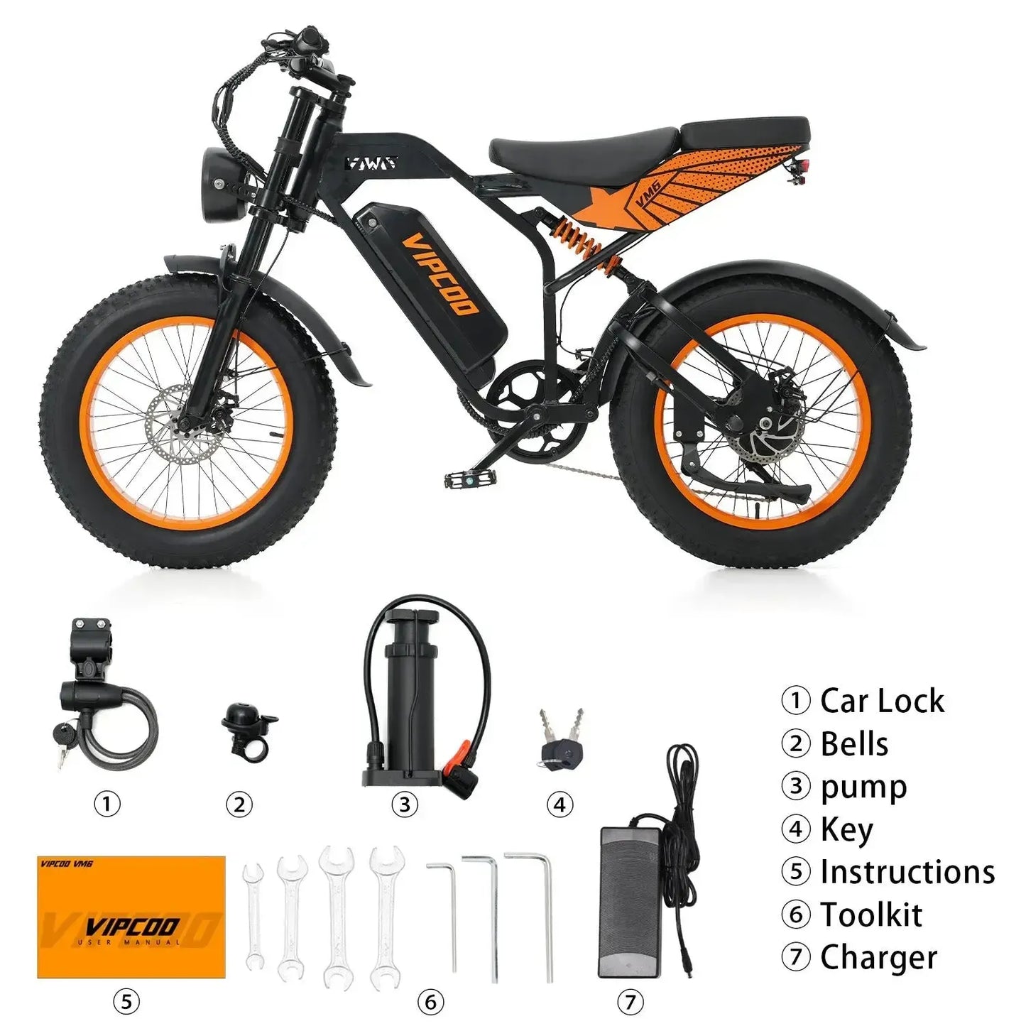 VIPCOO VM6 Fat Tire Electric Bike