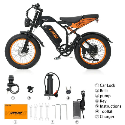 VIPCOO VM6 Fat Tire Electric Bike
