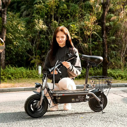 ISCOOTER F2 Electric Scooter with Seat