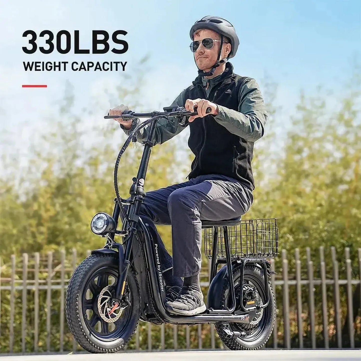 ISCOOTER F7 Electric Scooter with Seat