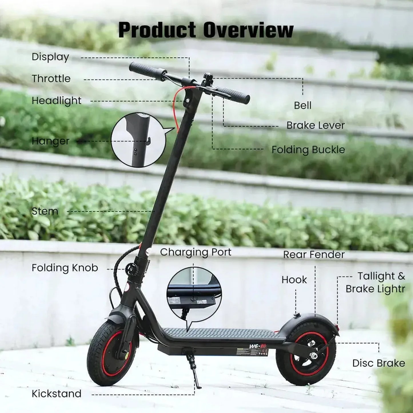 ISCOOTER W6 Folding Electric Scooter