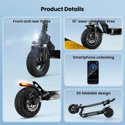 ISCOOTER W9 Folding Electric Scooter